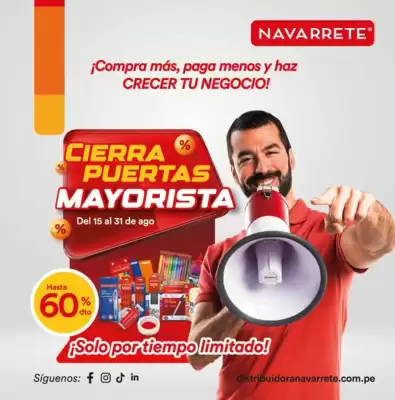 Catálogo Distribuidora Navarrete (válido hasta 31-08)