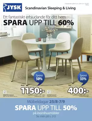 JYSK reklamblad (giltig till och med 7-09)
