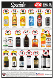 IGA Liquor catalogue week 35 Page 1