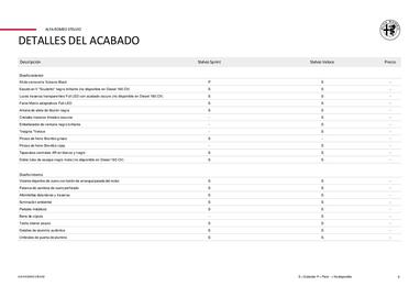 Folleto Alfa Romeo Página 9
