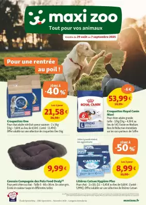 Catalogue Maxi Zoo (valable jusqu'au 7-09)