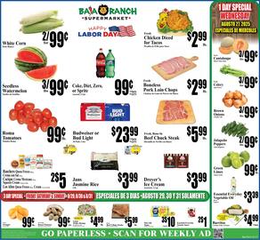 Baja Ranch Weekly Ad week 35 Page 1