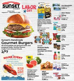 Sunset Foods Weekly Ad week 35 Page 1