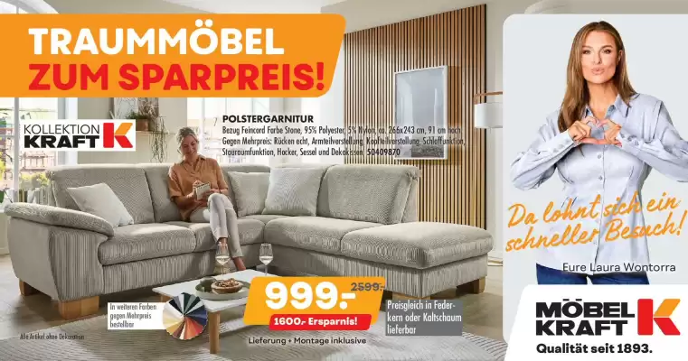 Möbel Kraft Prospekt (gültig bis 23-09)