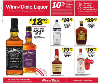 Winn Dixie Weekly Ad week 36 Page 1