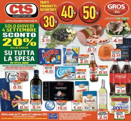 Volantino CTS Supermercati (valido fino al 3-09)