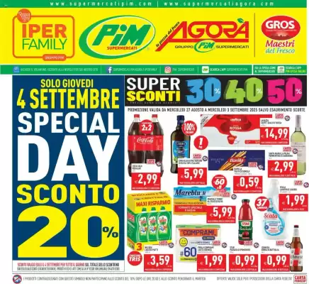 Volantino Pim Supermercati (valido fino al 4-09)