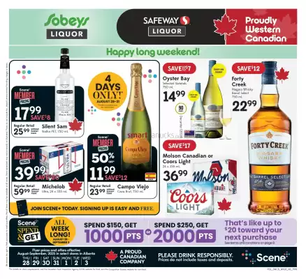 Safeway Liquor flyer (valid until 3-09)
