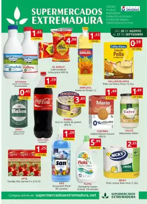 Folleto Supermercados Extremadura (válido hasta el 17-09)