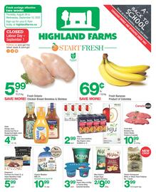 Highland Farms flyer week 35 Page 1