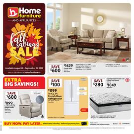 Home Furniture flyer week 35 Page 1