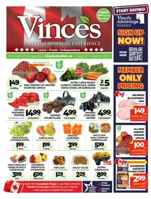 Vince's Market flyer (valid until 4-09)