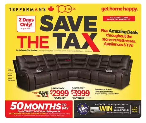 Tepperman's flyer (valid until 4-09)