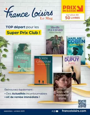 Catalogue France Loisirs (valable jusqu'au 31-10)