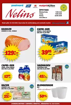 Nelins reklamblad (giltig till och med 31-08)