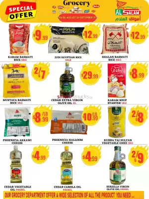 Al-Salam Supermarket flyer (valid until 9-09)