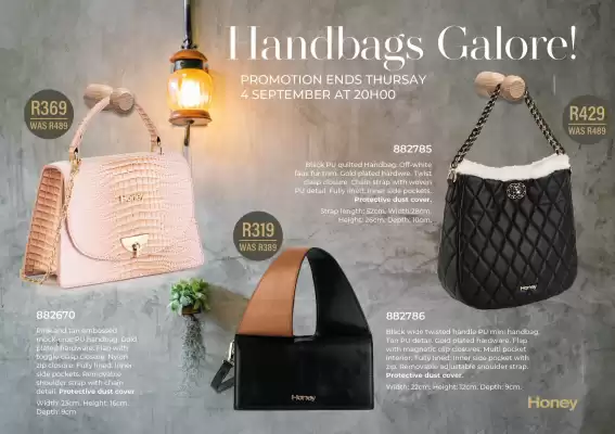 Honey Fashion Accessories catalogue (valid until 4-09)