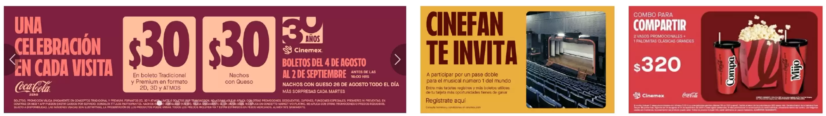 Catálogo Cinemex (válido hasta 8-09)