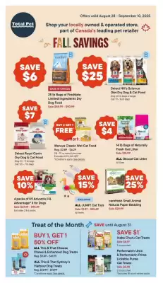 Total Pet flyer (valid until 10-09)