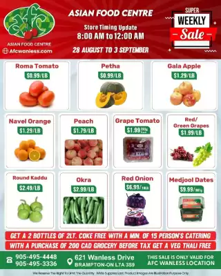 Asian Food Centre flyer (valid until 3-09)