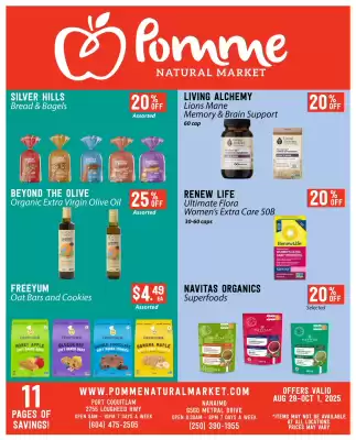 Pomme Natural Market flyer (valid until 3-09)