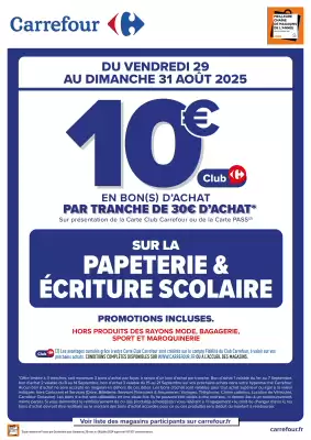 Catalogue Carrefour (valable jusqu'au 31-08)