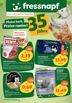 Fressnapf Prospekt (gültig bis 7-09)