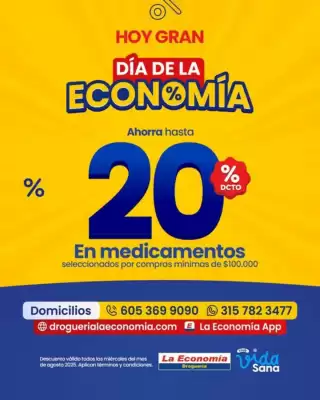Catálogo Droguería la Economía (válido hasta 31-08)