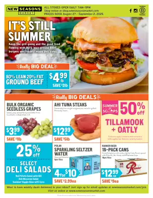 New Seasons Market ad (valid until 2-09)
