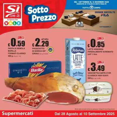 Volantino Sì con te (valido fino al 10-09)