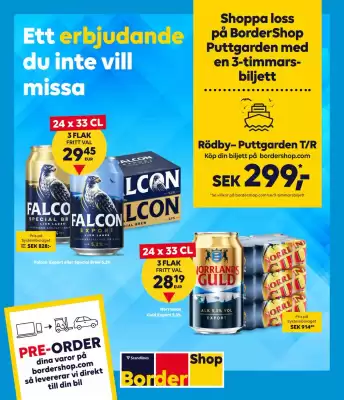 Border Shop reklamblad (giltig till och med 30-09)