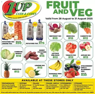 1UP catalogue (valid until 31-08)