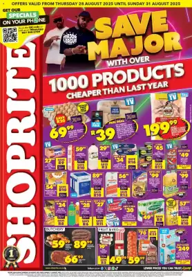 Shoprite catalogue (valid until 31-08)