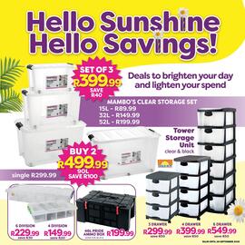 Mambo's Plastics Warehouse catalogue week 35 Page 1