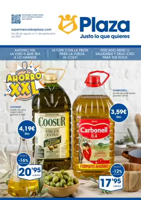 Folleto Supermercados Plaza (válido hasta el 17-09)