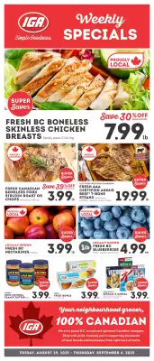 IGA flyer