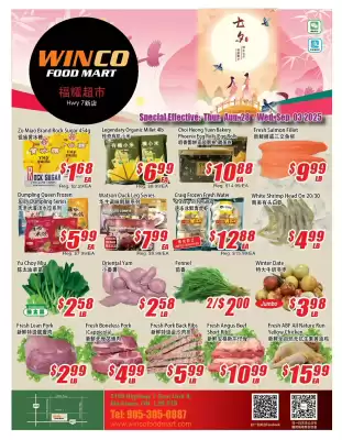 WinCo Food Mart flyer (valid until 3-09)