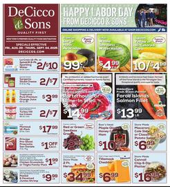 DeCicco & Sons Weekly Ad week 35 Page 1
