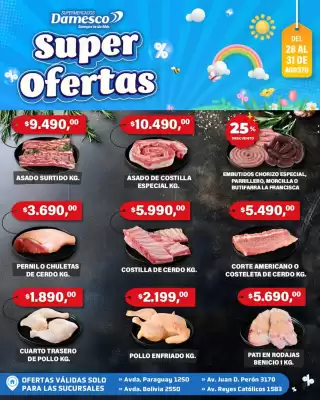 Catálogo Supermercados Damesco (válido hasta 31-08)