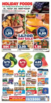 Holiday Foods ad (valid until 1-09)