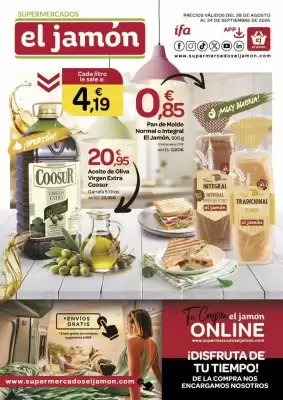 Folleto Supermercados El Jamón (válido hasta el 24-09)