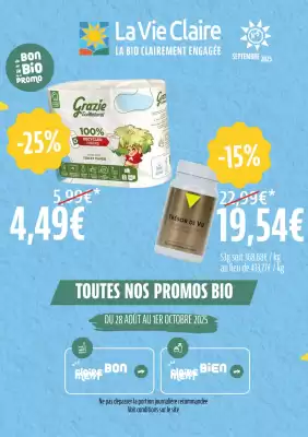 Catalogue La Vie Claire (valable jusqu'au 1-10)
