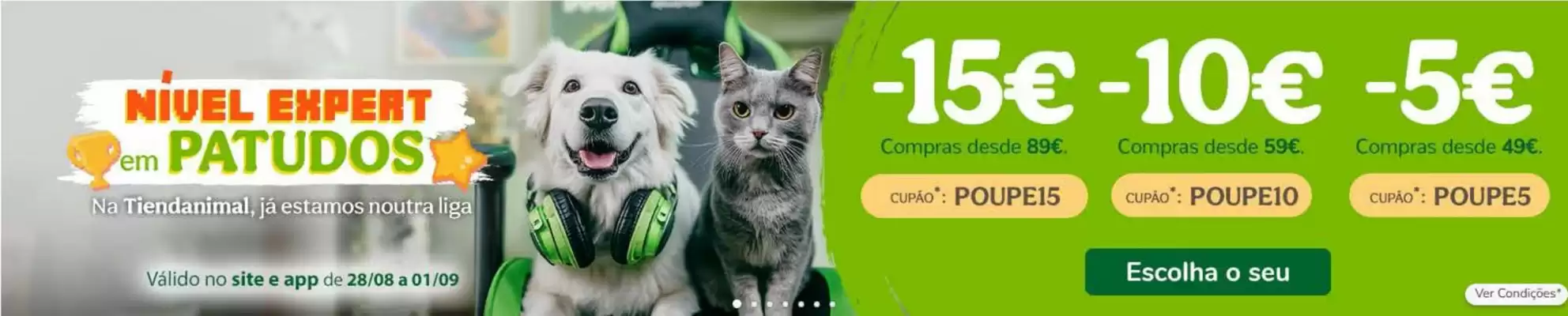 Folheto TiendAnimal (válido até 1-09)