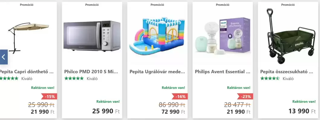 Pepita akciós újság (érvényes eddig: 10-09)