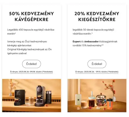 Nespresso akciós újság (érvényes eddig: 17-09)