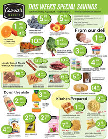 Cousin's Market flyer week 35 Page 1