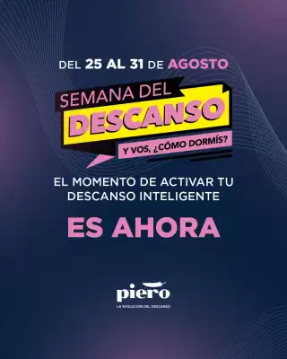 Catálogo Piero Colchones (válido hasta 31-08)