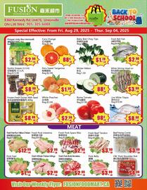 Fusion Supermarket flyer week 35 Page 1
