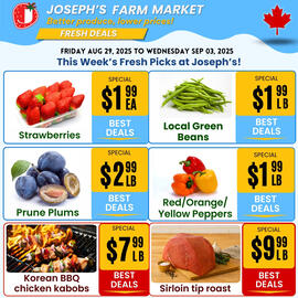 Joseph's Farm Market flyer week 35 Page 1