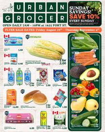 Urban Grocer flyer week 35 Page 1